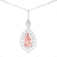 2.04 Carats Pink Lab Grown Diamond 14K Gold Pendant