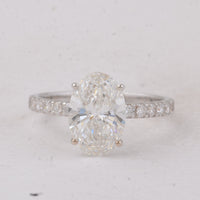 3.41 Carats Lab Grown Diamond 14K Gold Ring