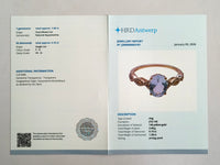 1.43 Ct Oval Mixed Cut Natural Aquamarine 14K Gold Ring
