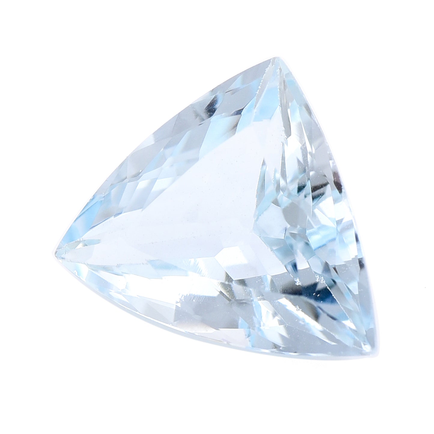 3.13 Natural Beryl Aquamarine Triangular Mixed Cut Gemstone