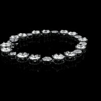22.64 Ct Round Lab Grown Diamond 14K Gold Bracelet
