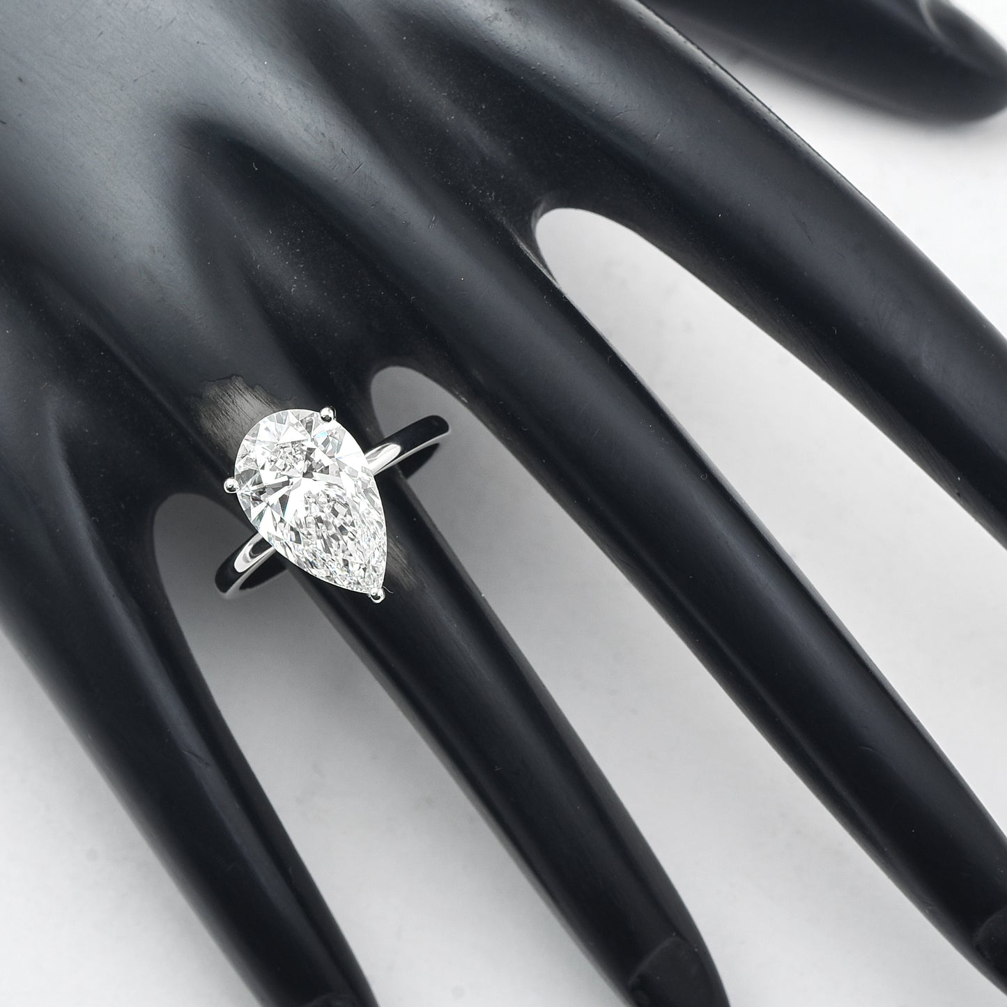 4.10 Carats Lab Grown Diamond 950 Platinum Ring