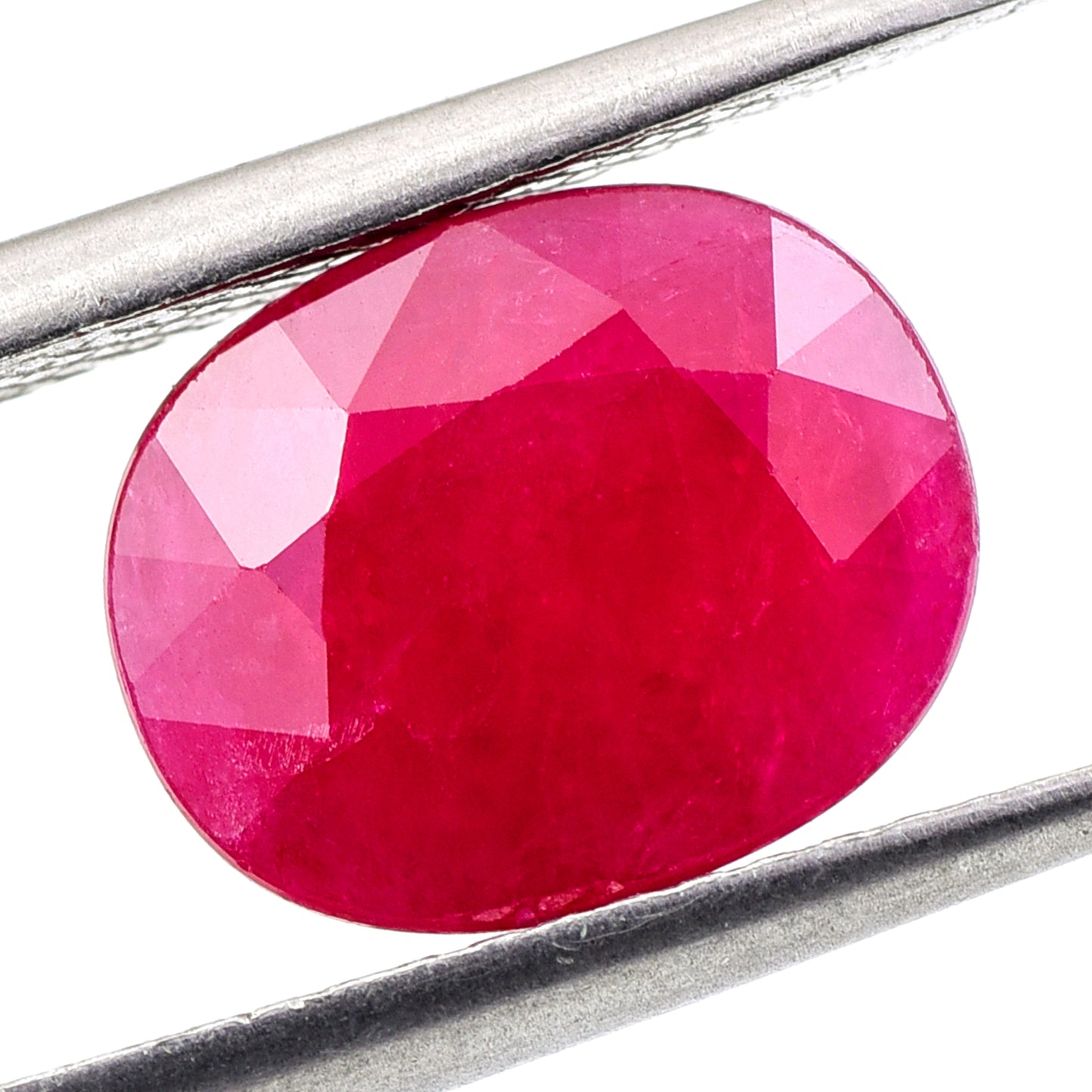2.83 Natural Corundum Ruby Oval Mixed Cut Gemstone