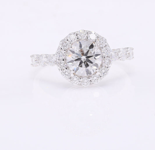 2.14 Carats Lab Grown Diamond 14K Gold Ring