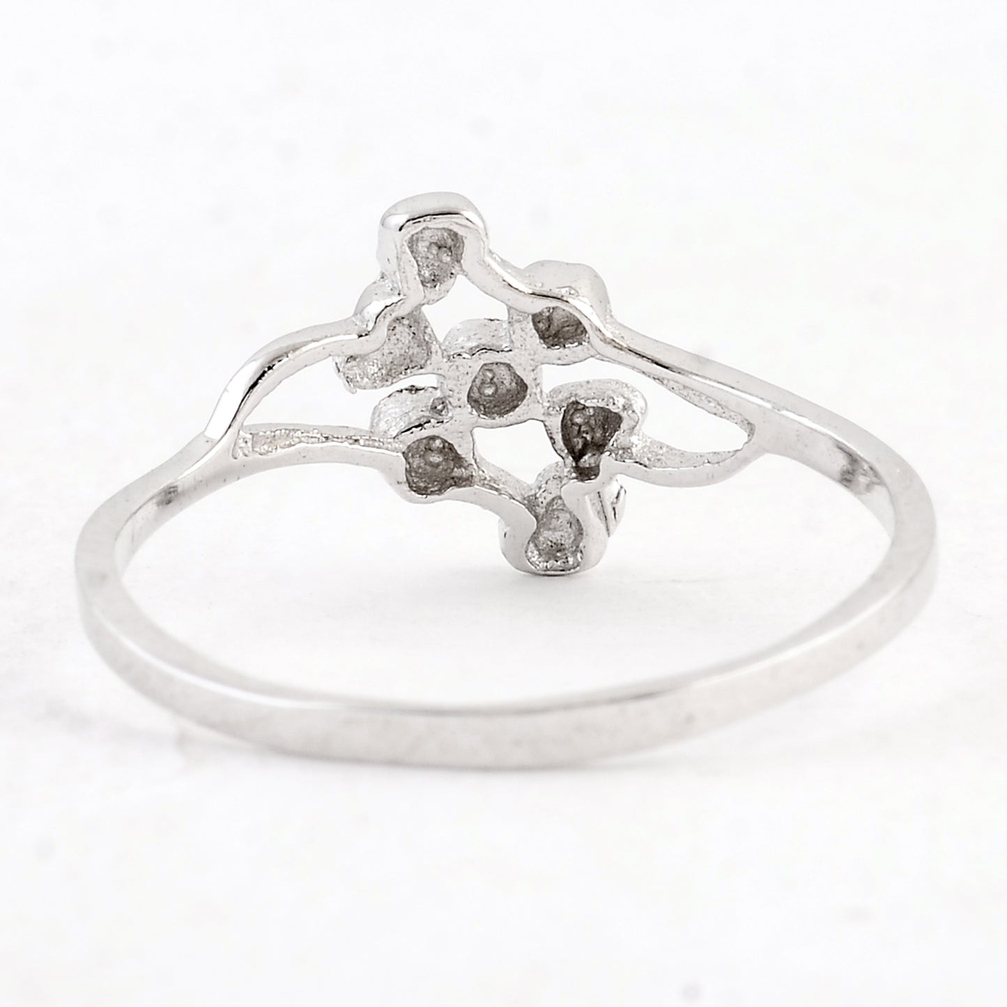 0.00 Ct Plain 925 Sterling Silver Ring
