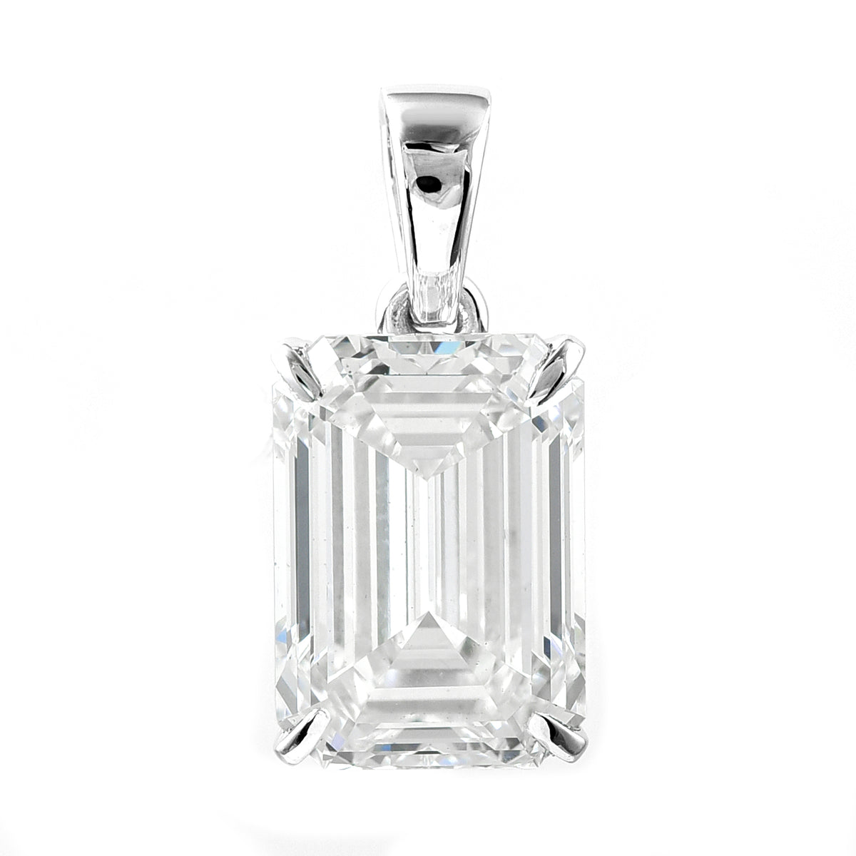 5.08 Carats Lab Grown Diamond 14K Gold Pendant
