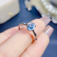 Blue Topaz 925 Sterling Silver Ring
