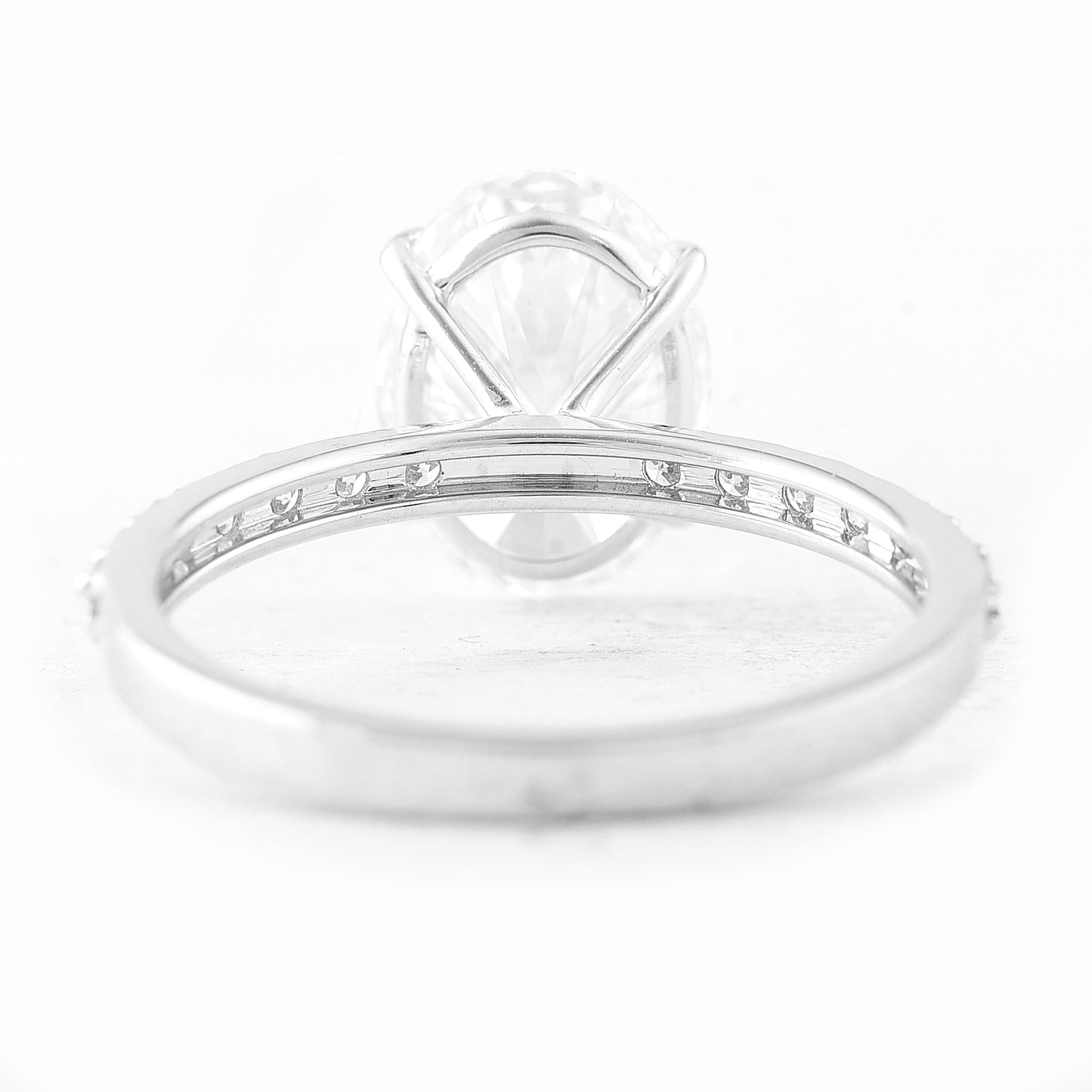 3.07 Carats Lab Grown Diamond 14K Gold Ring