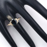 2.08 Ct Oval Mixed Cut Natural Tourmaline 14K Gold Ring