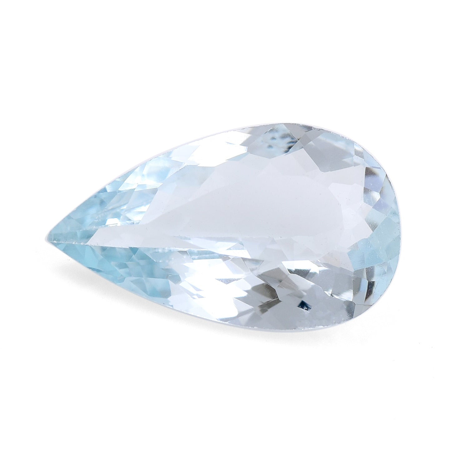 3.1 Natural Beryl Aquamarine Pear Mixed Cut Gemstone