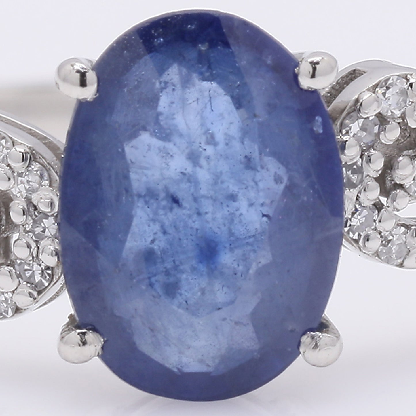 1.74 Ct Oval Mixed Cut Natural Sapphire 950 Platinum Ring