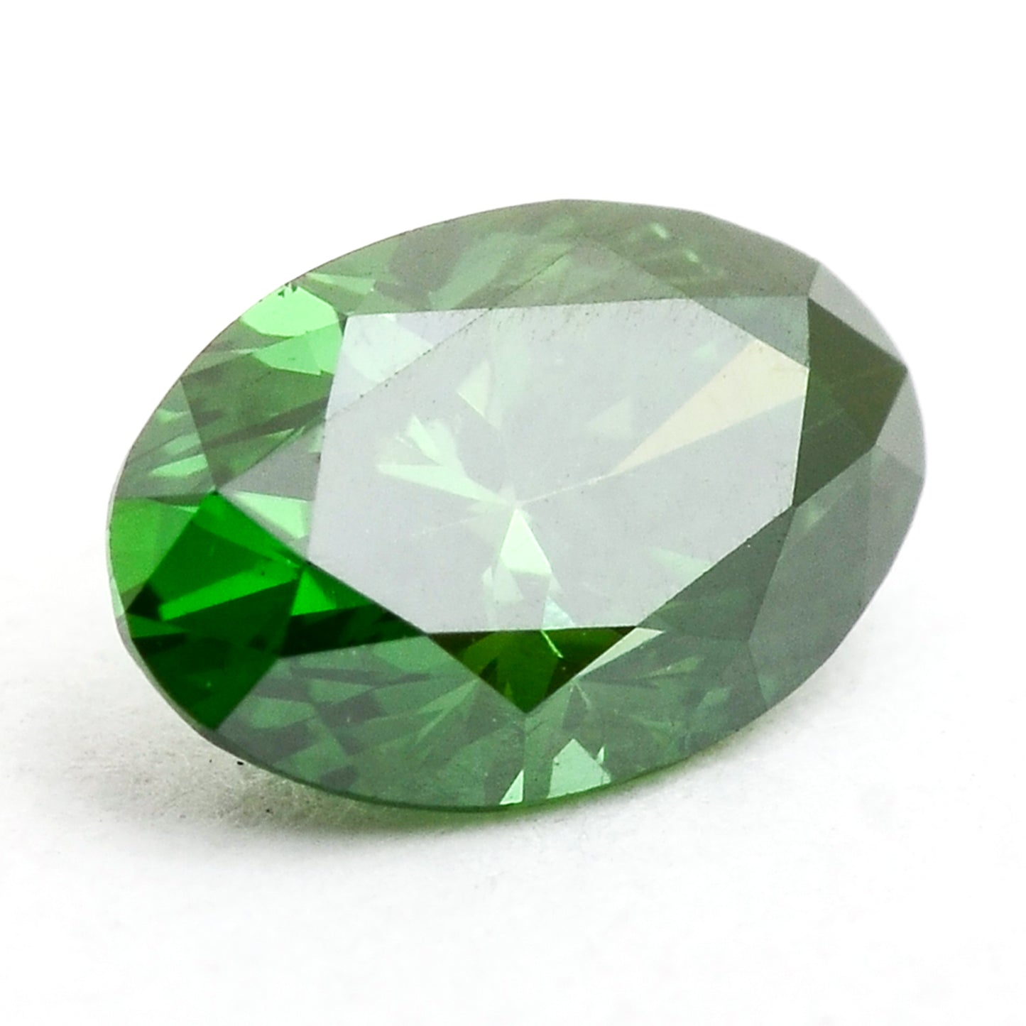 0.36 Green Diamond Oval Loose Diamond