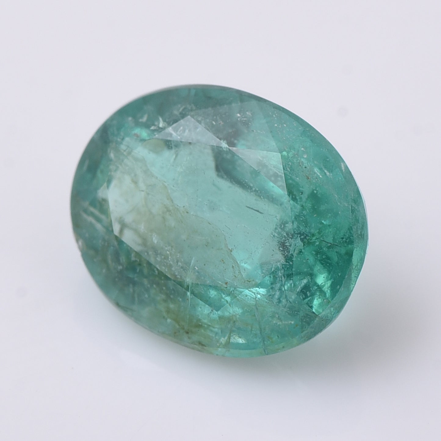 2.46 Natural Beryl Emerald Oval Mixed Cut Gemstone