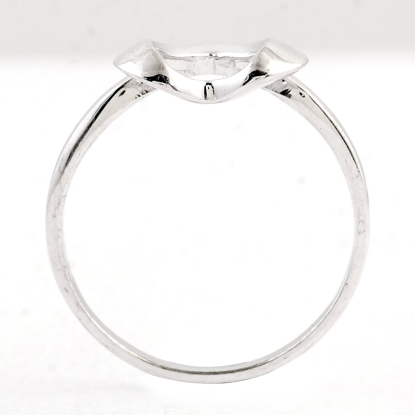 0.00 Ct Plain 925 Sterling Silver Ring