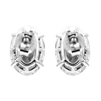 3.69 Carats Lab Grown Diamond 14K Gold Earrings