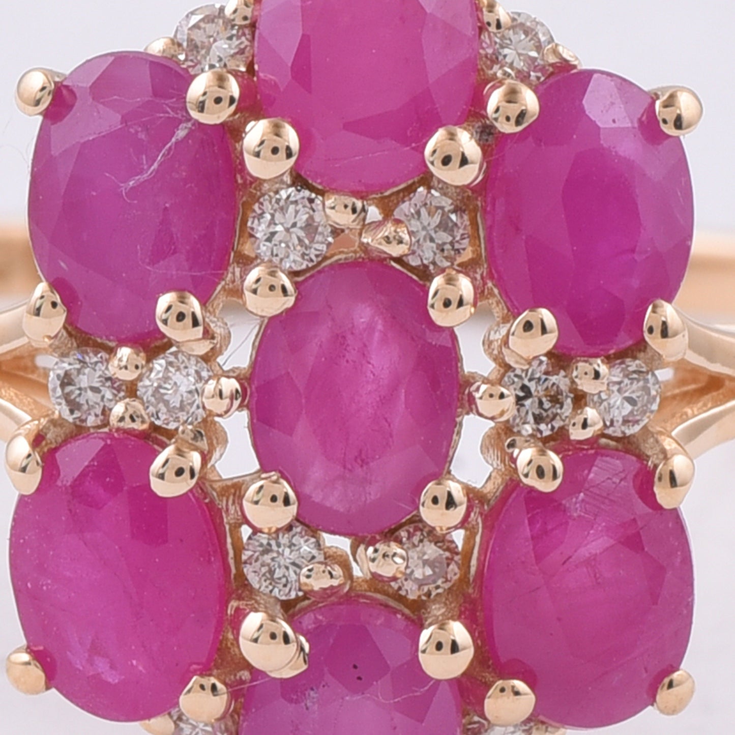 1.83 Ct Oval Natural Ruby 14K Gold Ring