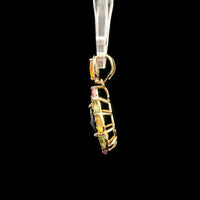 2.09 Ct Pear Sapphire 14K Gold Pendant
