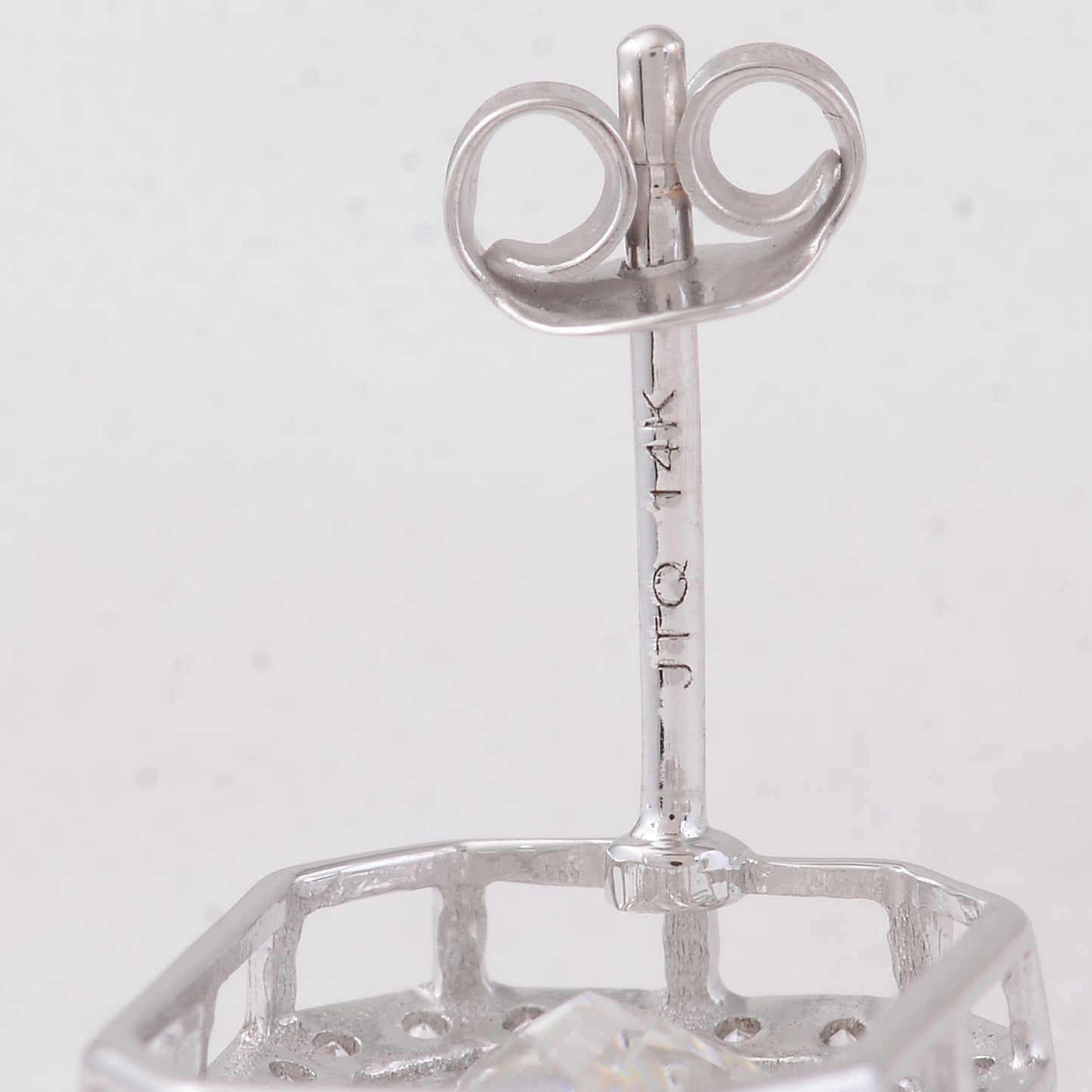 6.41 Carats Lab Grown Diamond 14K Gold Earrings