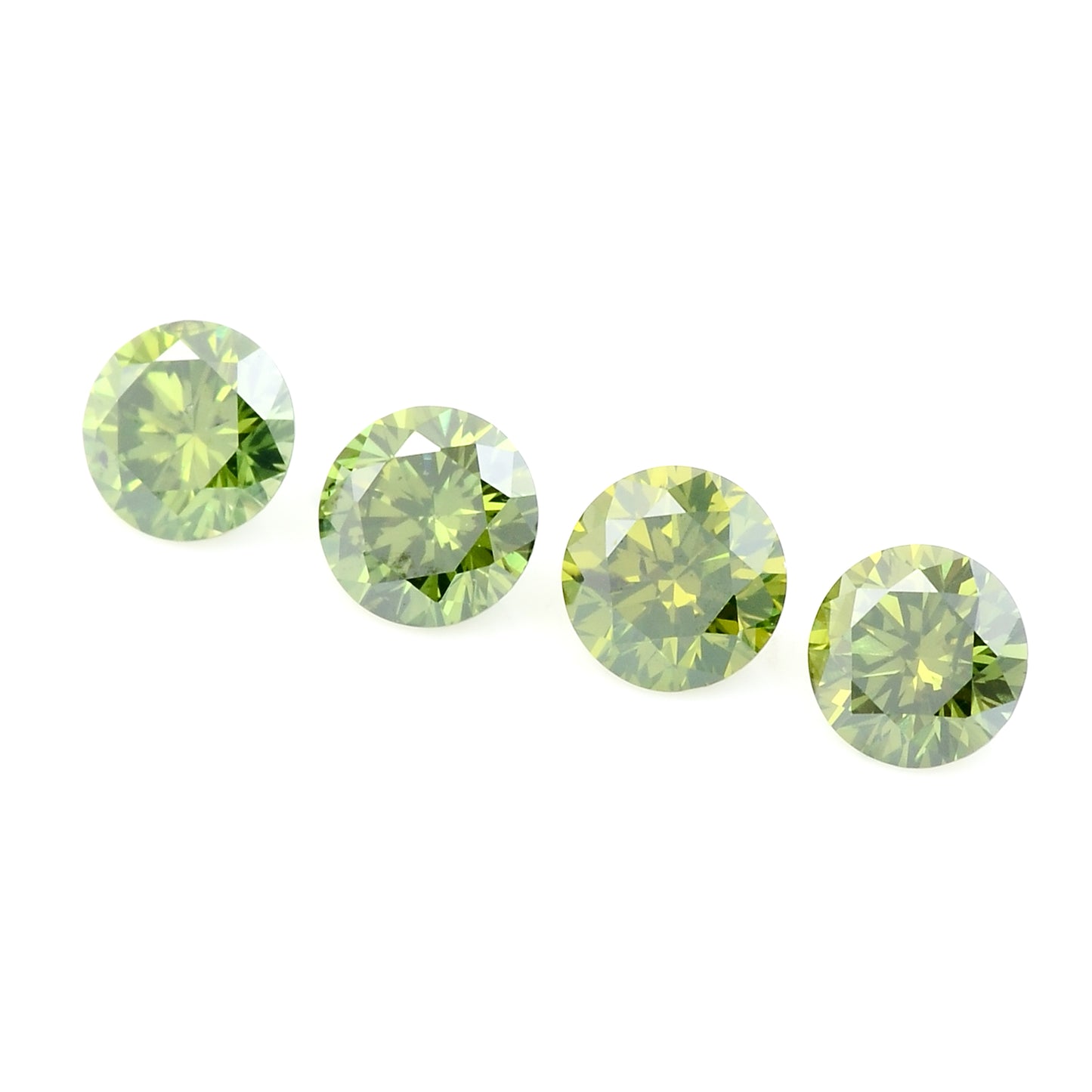 0.72 Green Diamond Round Loose Gemstone