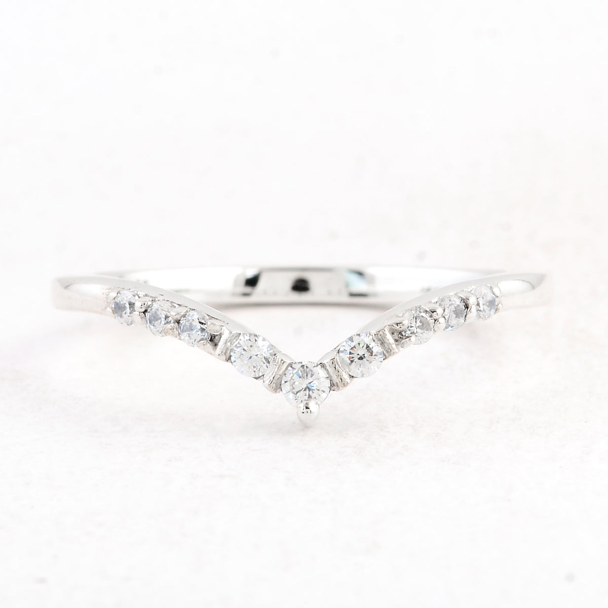 0.30 Ct Round Cubic Zirconia 925 Sterling Silver Ring