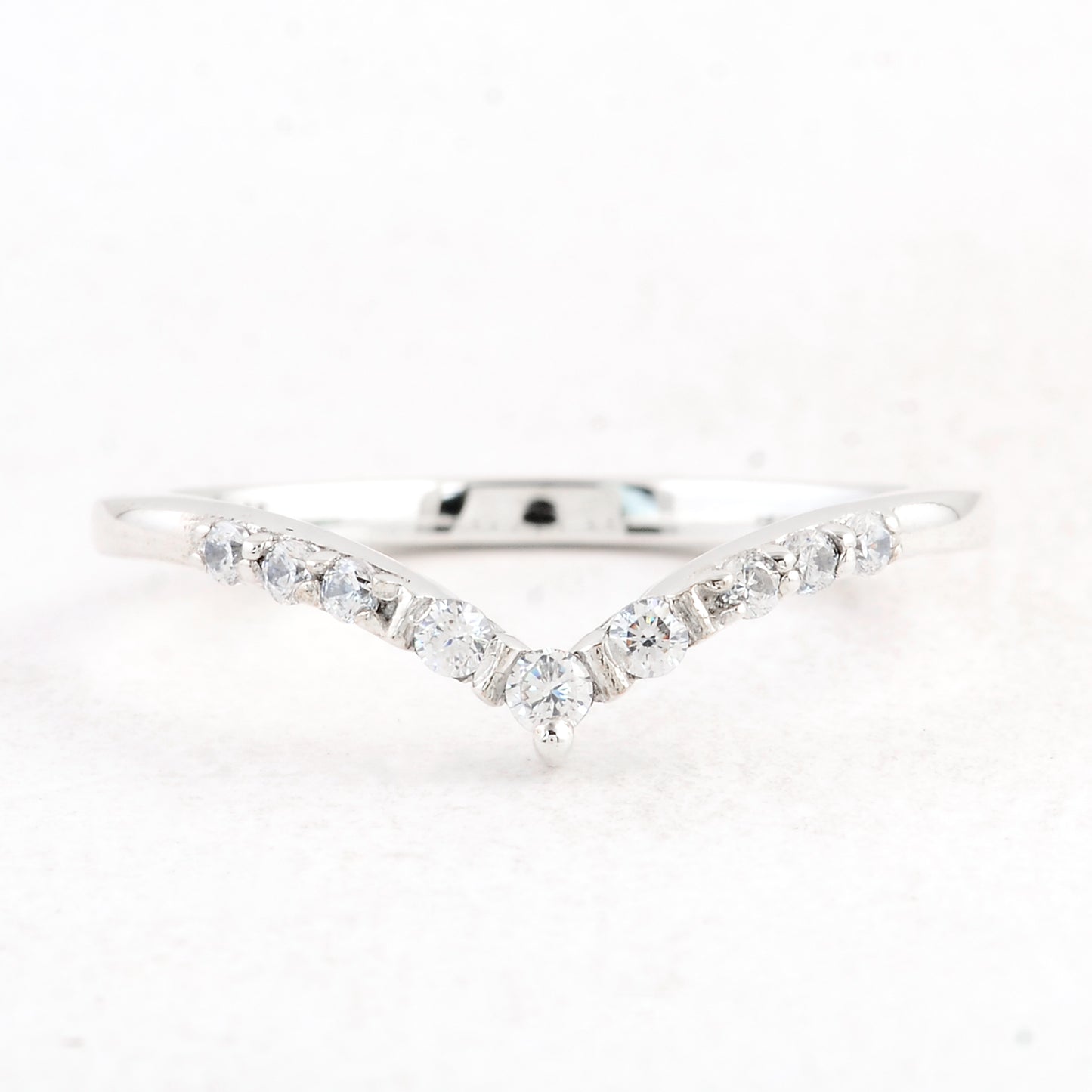 0.30 Ct Round Cubic Zirconia 925 Sterling Silver Ring