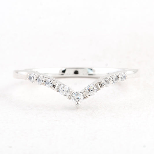 0.30 Ct Round Cubic Zirconia 925 Sterling Silver Ring