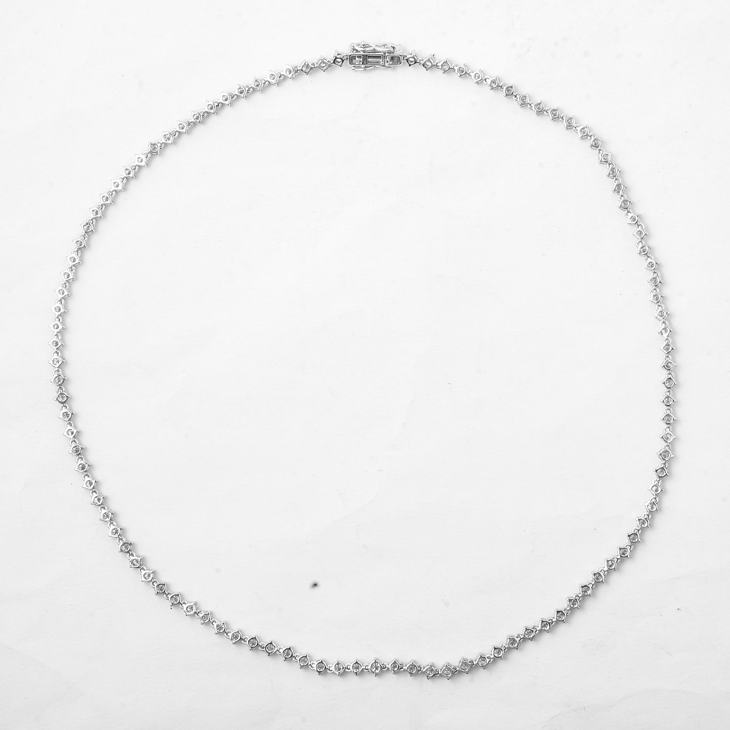 6.10 Ct Round Lab Grown Diamond 14K Gold Necklace