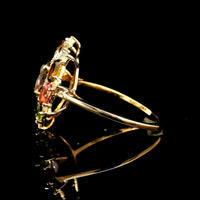 2.83 Ct Oval Tourmaline 14K Gold Ring