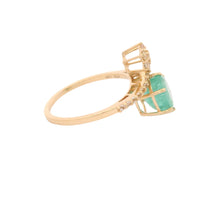 2.52 Ct Round Emerald 14K Gold Ring