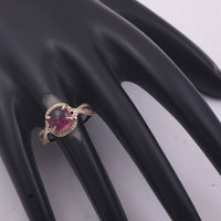 2.37 Ct Cushion Tourmaline 9K Gold Ring