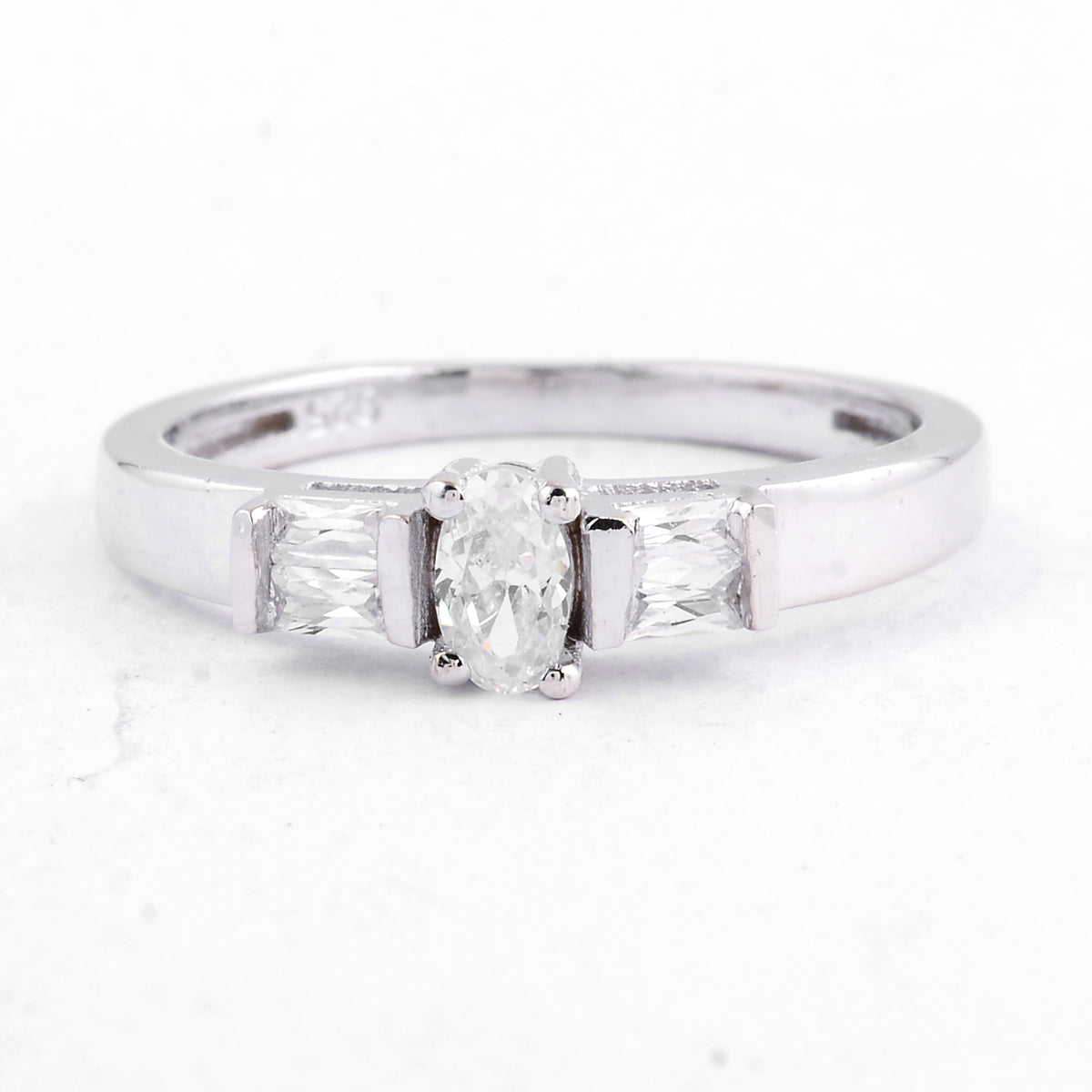 1.12 Ct Cubic Zirconia 925 Sterling Silver Ring