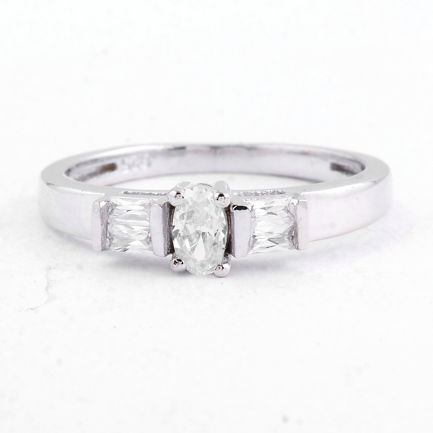 1.12 Ct Cubic Zirconia 925 Sterling Silver Ring