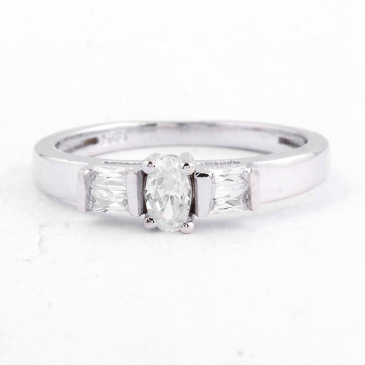 1.12 Ct Cubic Zirconia 925 Sterling Silver Ring