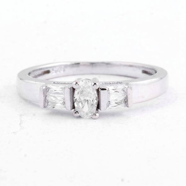 1.12 Ct Cubic Zirconia 925 Sterling Silver Ring