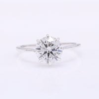 2.10 Carats Lab Grown Diamond 14K Gold Ring