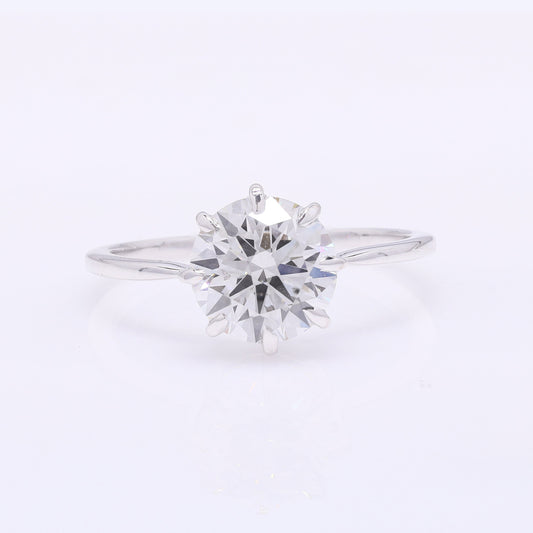 2.10 Carats Lab Grown Diamond 14K Gold Ring