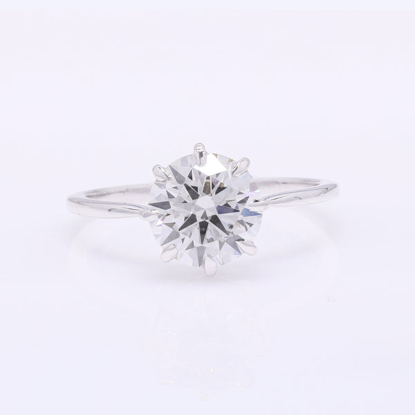 2.10 Carats Lab Grown Diamond 14K Gold Ring