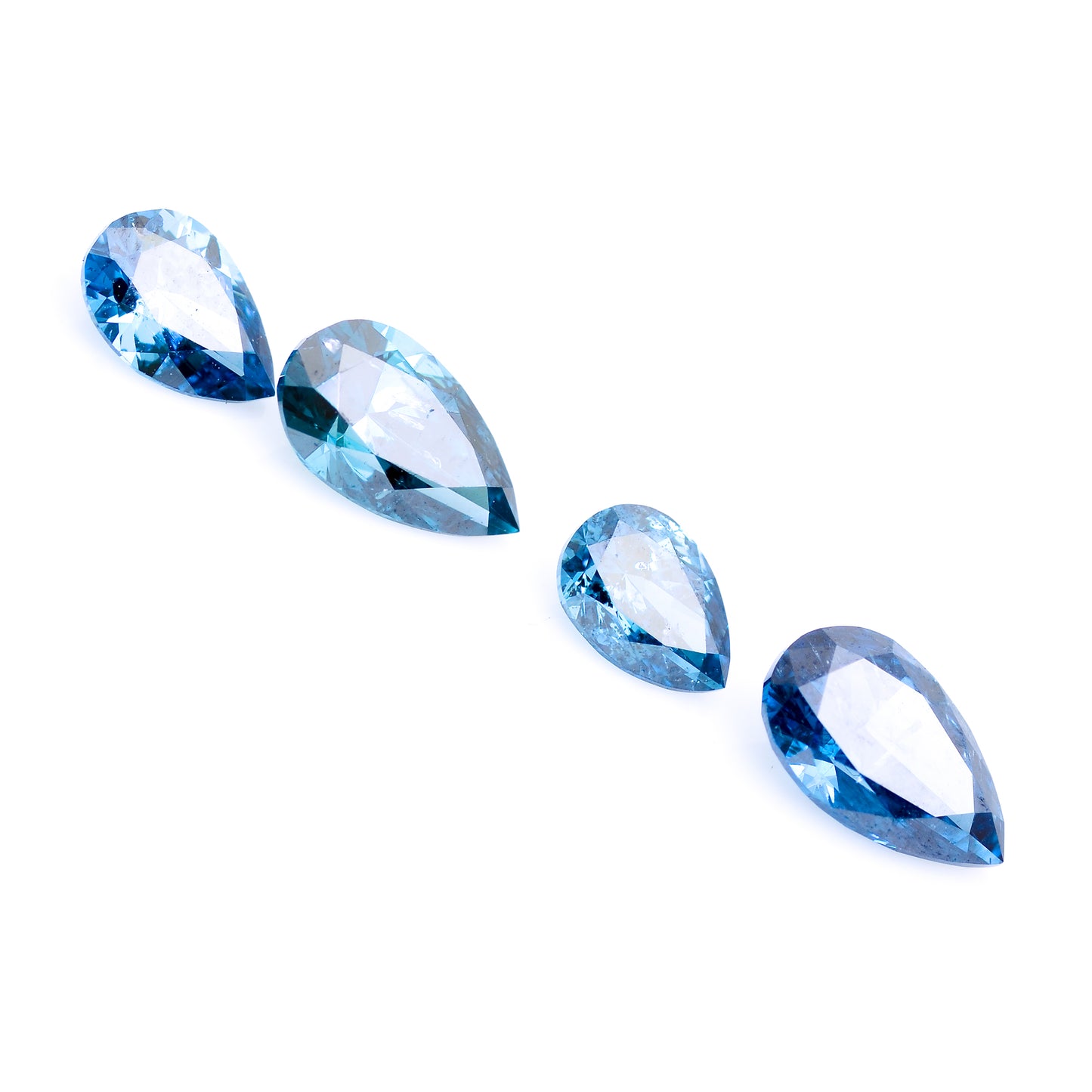 1.14 Blue Diamond Pear Loose Diamond