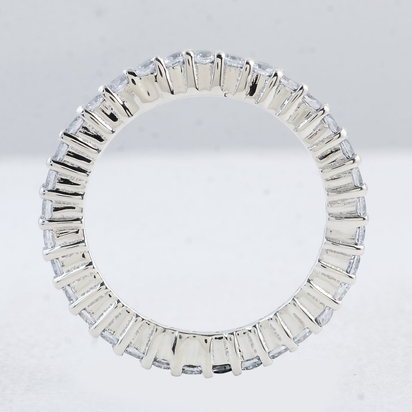 2.10 Ct Round Cubic Zirconia 925 Sterling Silver Ring
