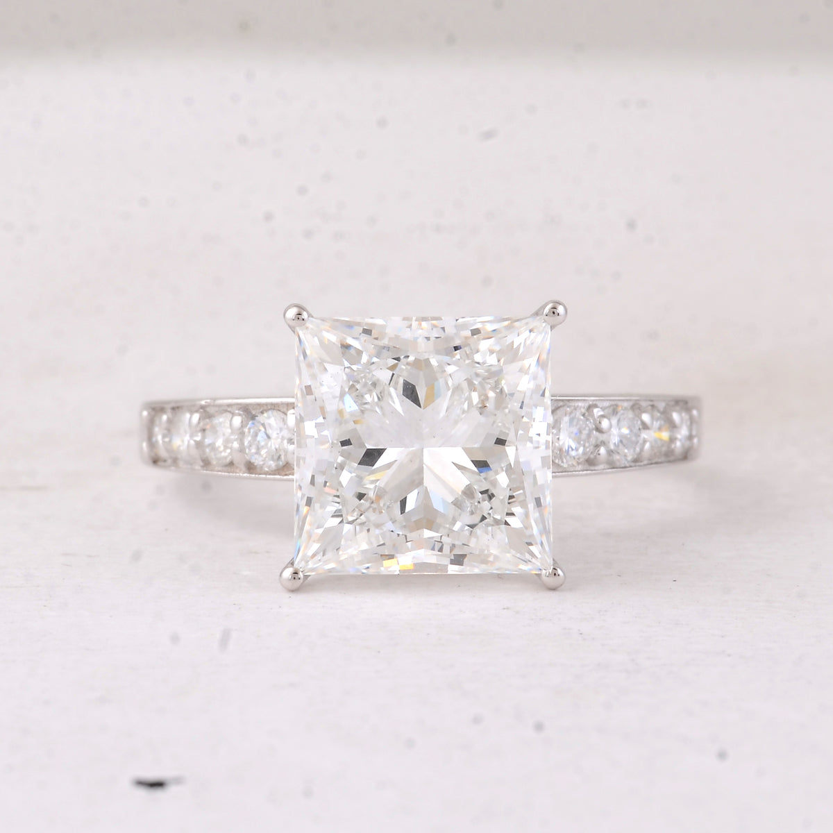 4.31 Carats Lab Grown Diamond 14K Gold Ring
