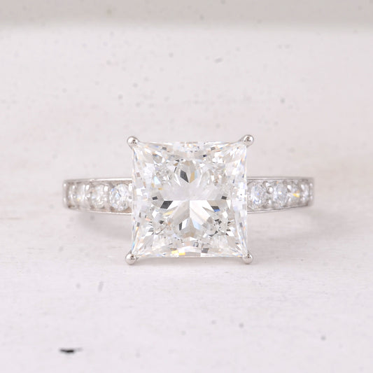 4.31 Carats Lab Grown Diamond 14K Gold Ring