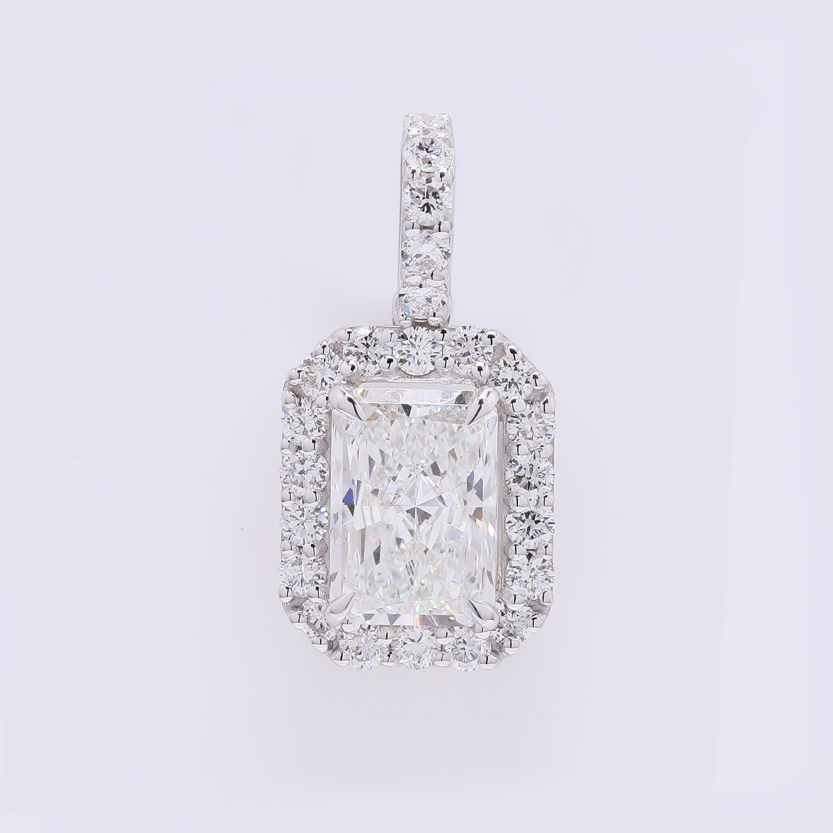 2.35 Carats Lab Grown Diamond 14K Gold Pendant