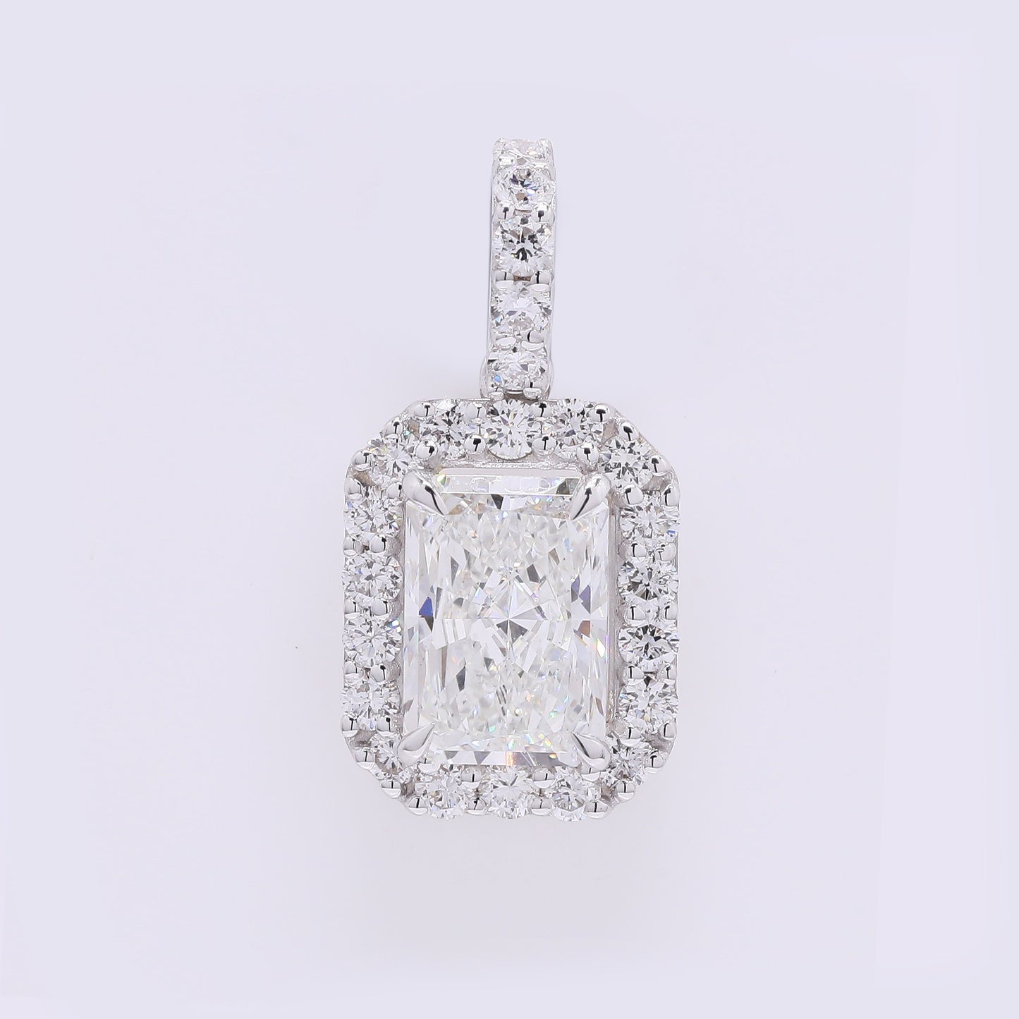 2.35 Carats Lab Grown Diamond 14K Gold Pendant