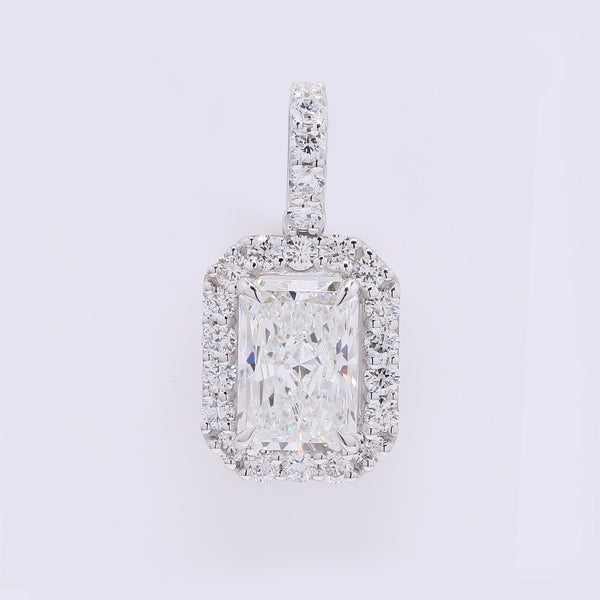 2.35 Carats Lab Grown Diamond 14K Gold Pendant