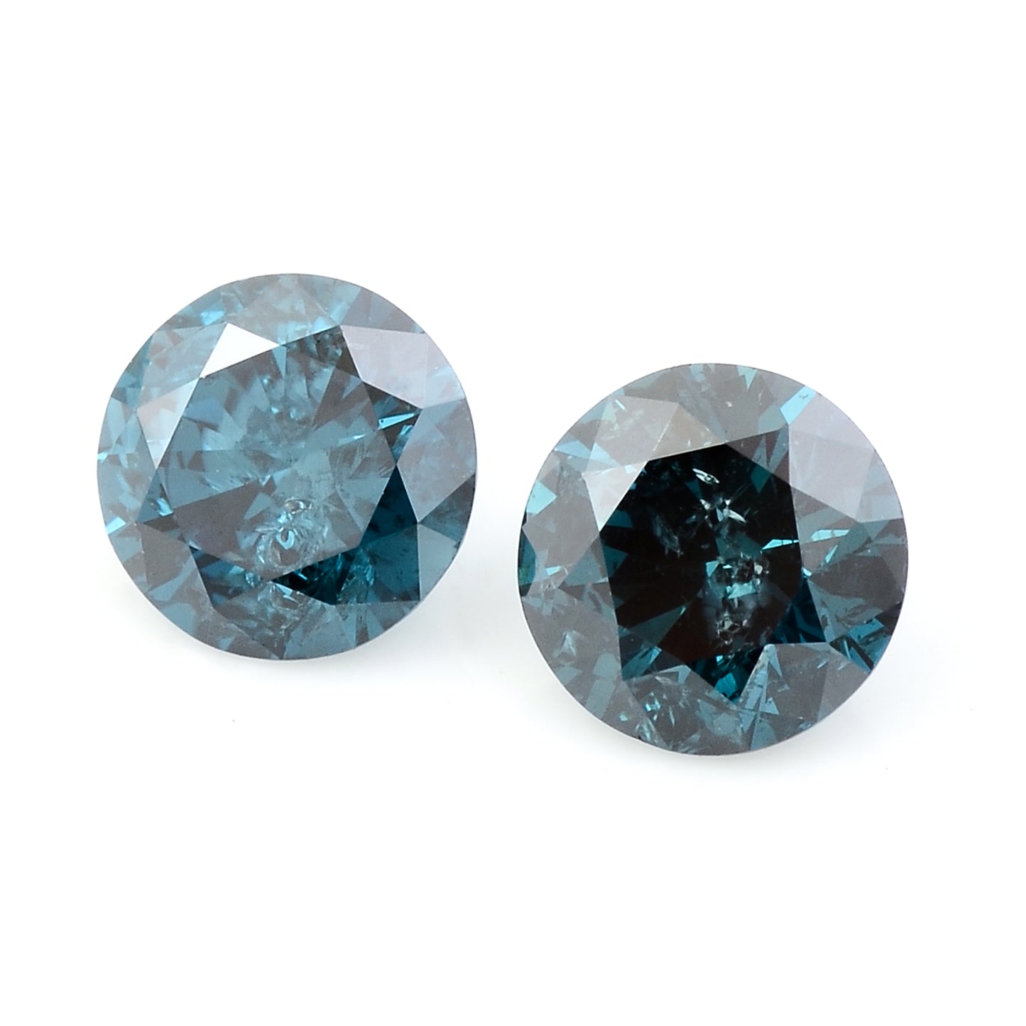 0.79 Blue Diamond Round Loose Gemstone