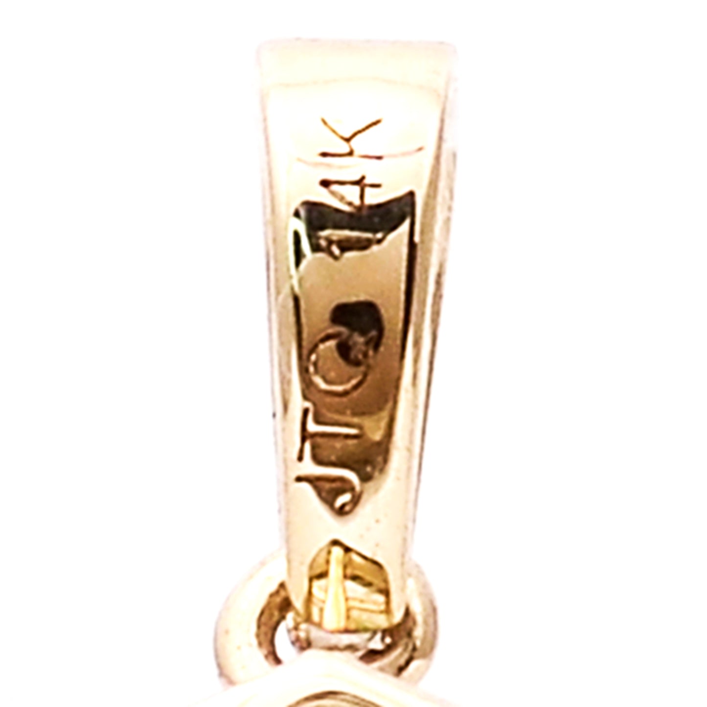 7.73 Ct Hexagon Natural Eridot 14K Gold Pendant