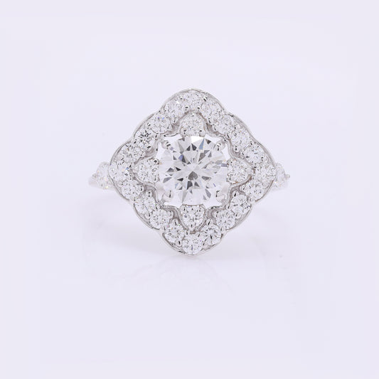 2.03 Carats Lab Grown Diamond 14K Gold Ring