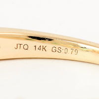 0.79 Ct Pear Emerald 14K Gold Ring