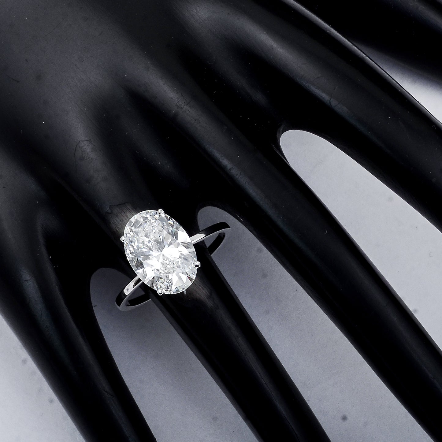 4.06 Carats Lab Grown Diamond 14K Gold Ring