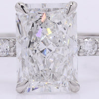 2.38 Carats Lab Grown Diamond 950 Platinum Ring